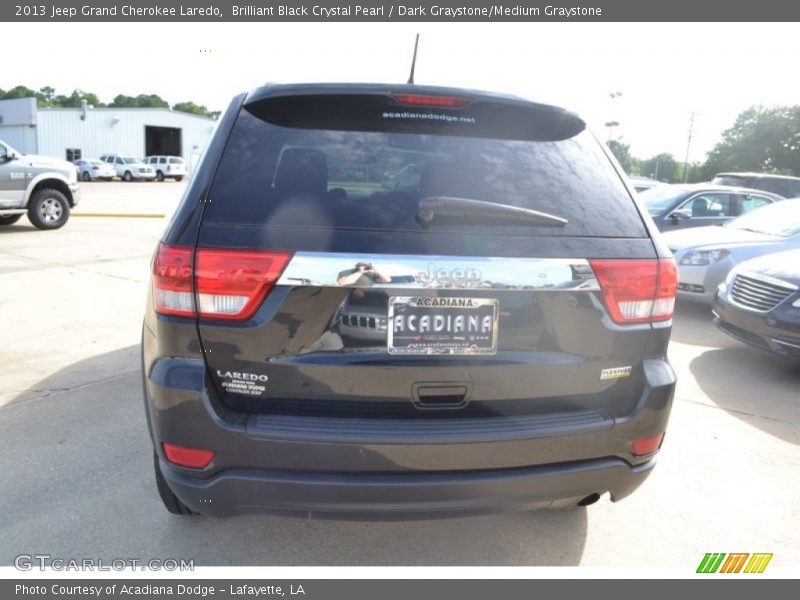 Brilliant Black Crystal Pearl / Dark Graystone/Medium Graystone 2013 Jeep Grand Cherokee Laredo