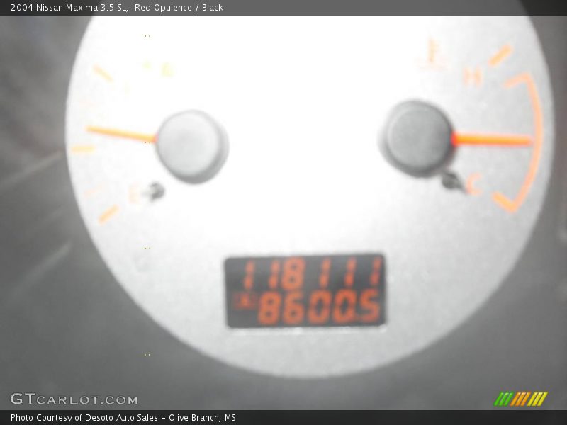 Red Opulence / Black 2004 Nissan Maxima 3.5 SL