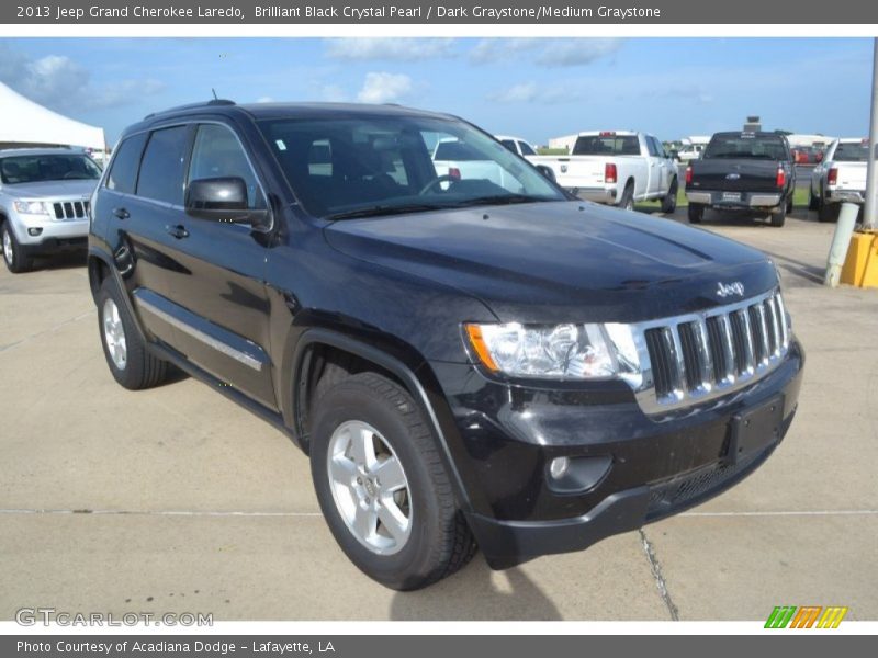 Brilliant Black Crystal Pearl / Dark Graystone/Medium Graystone 2013 Jeep Grand Cherokee Laredo