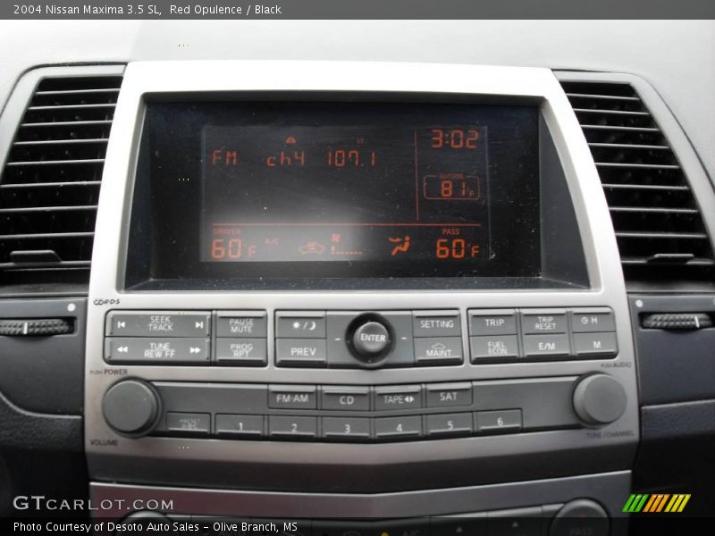 Red Opulence / Black 2004 Nissan Maxima 3.5 SL