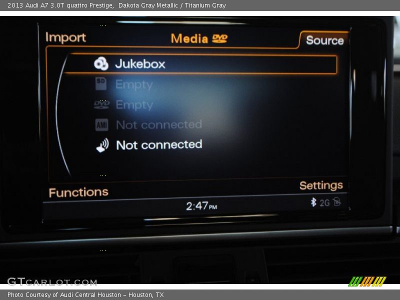 Dakota Gray Metallic / Titanium Gray 2013 Audi A7 3.0T quattro Prestige