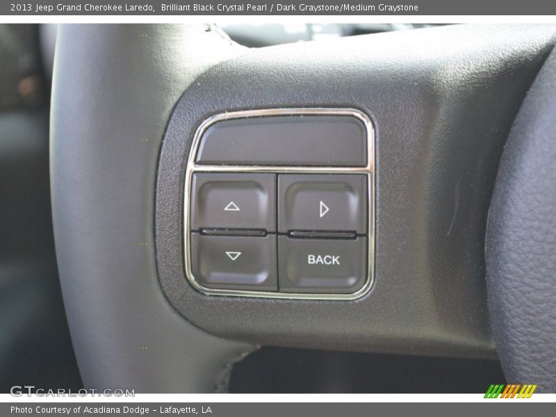 Brilliant Black Crystal Pearl / Dark Graystone/Medium Graystone 2013 Jeep Grand Cherokee Laredo