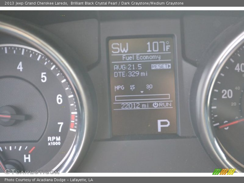 Brilliant Black Crystal Pearl / Dark Graystone/Medium Graystone 2013 Jeep Grand Cherokee Laredo