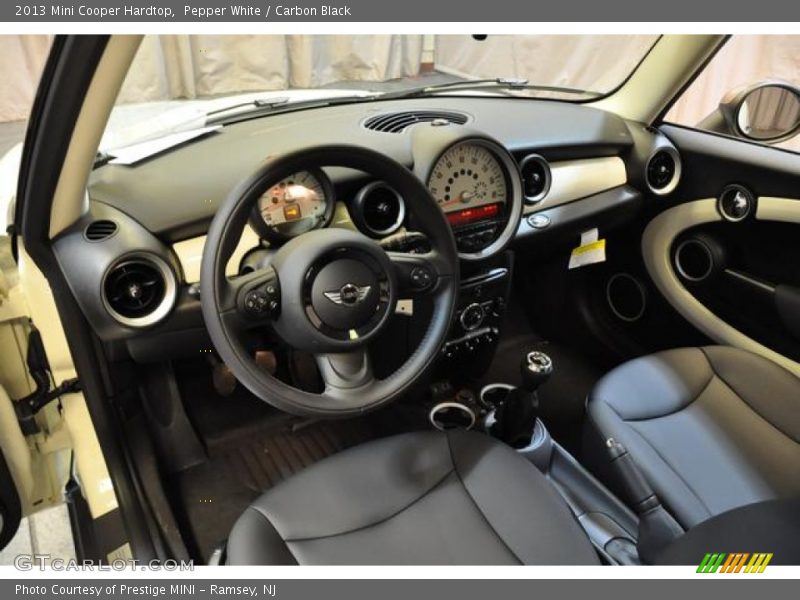 Pepper White / Carbon Black 2013 Mini Cooper Hardtop