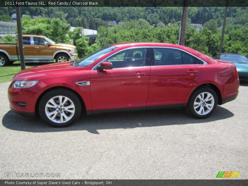 Red Candy / Charcoal Black 2011 Ford Taurus SEL