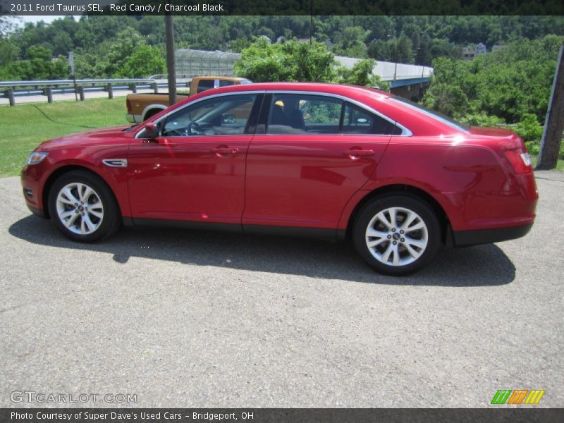 Red Candy / Charcoal Black 2011 Ford Taurus SEL