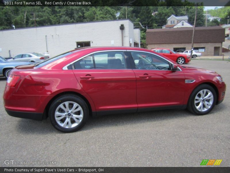 Red Candy / Charcoal Black 2011 Ford Taurus SEL