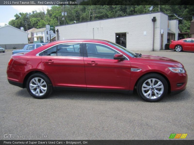 Red Candy / Charcoal Black 2011 Ford Taurus SEL