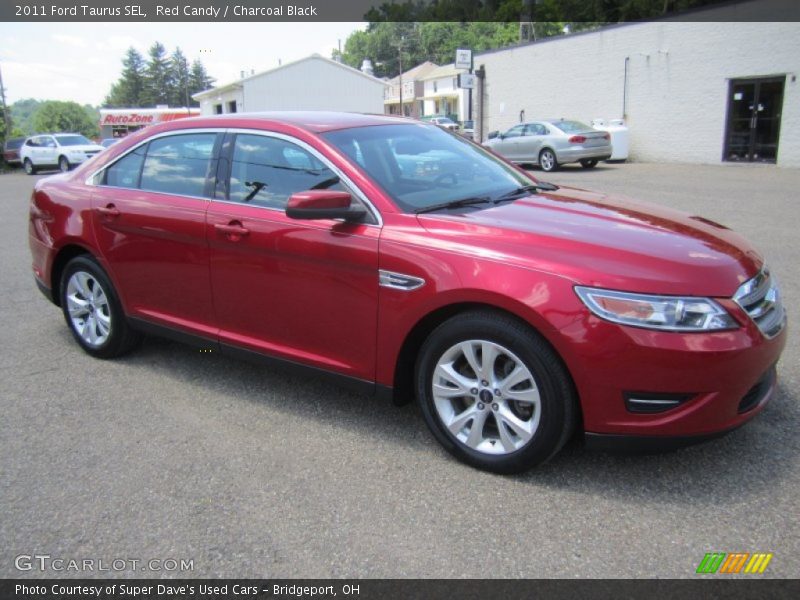 Red Candy / Charcoal Black 2011 Ford Taurus SEL