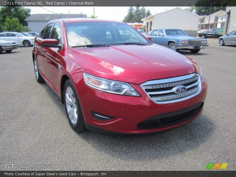 Red Candy / Charcoal Black 2011 Ford Taurus SEL