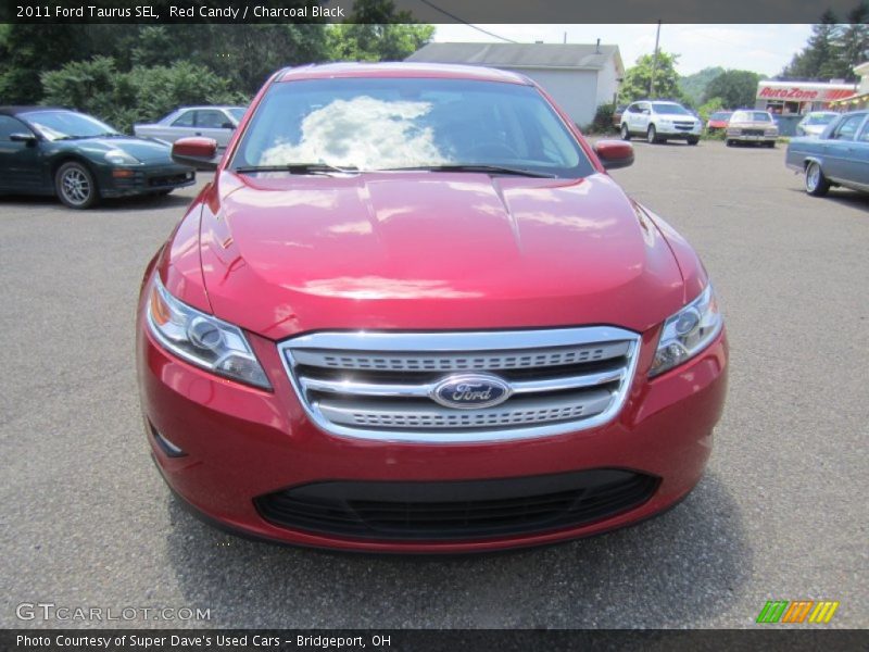 Red Candy / Charcoal Black 2011 Ford Taurus SEL