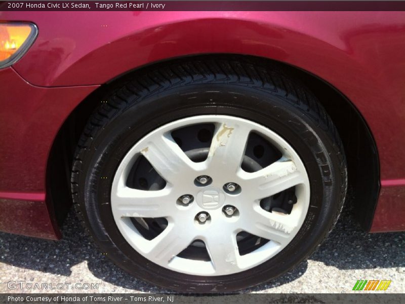 Tango Red Pearl / Ivory 2007 Honda Civic LX Sedan