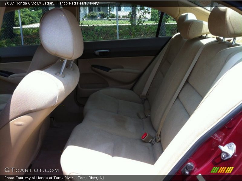 Tango Red Pearl / Ivory 2007 Honda Civic LX Sedan
