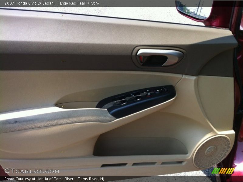 Tango Red Pearl / Ivory 2007 Honda Civic LX Sedan