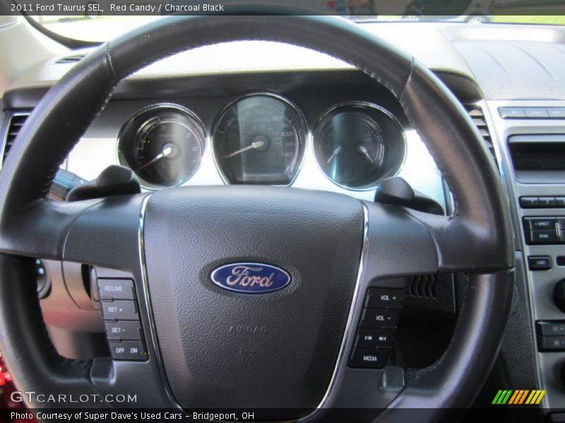 Red Candy / Charcoal Black 2011 Ford Taurus SEL