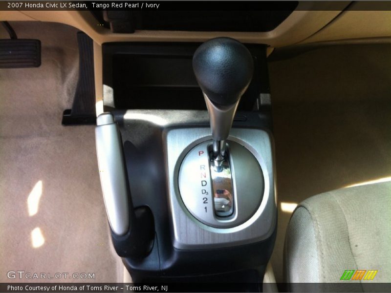 Tango Red Pearl / Ivory 2007 Honda Civic LX Sedan