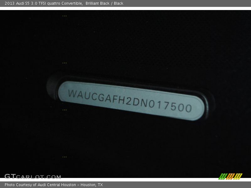 Brilliant Black / Black 2013 Audi S5 3.0 TFSI quattro Convertible