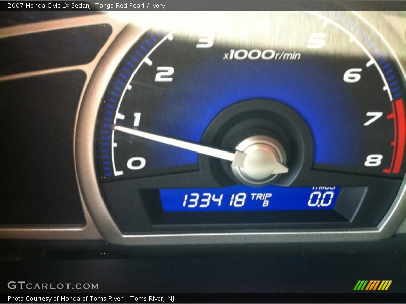 Tango Red Pearl / Ivory 2007 Honda Civic LX Sedan
