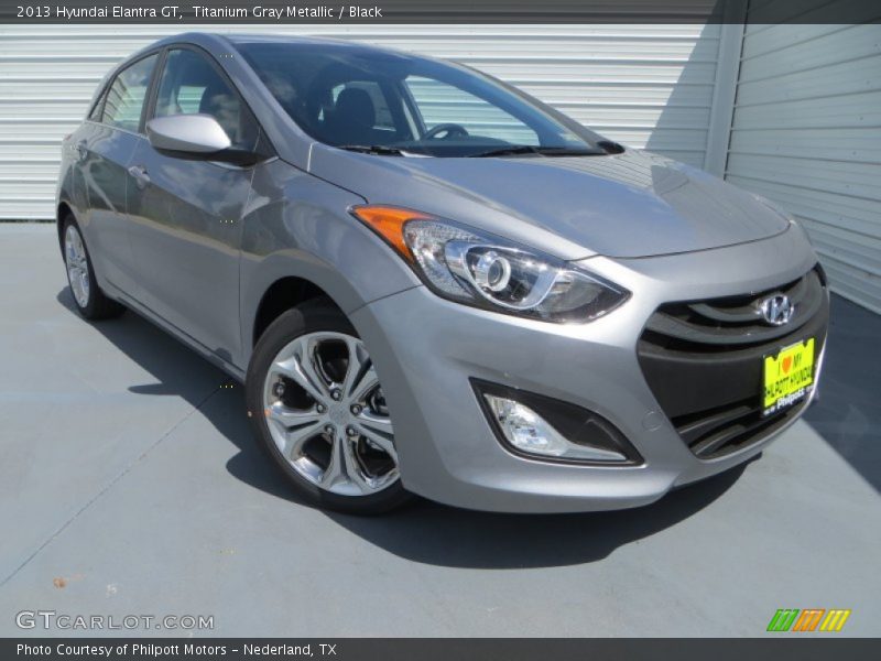 Titanium Gray Metallic / Black 2013 Hyundai Elantra GT