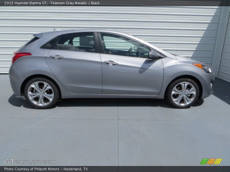 Titanium Gray Metallic / Black 2013 Hyundai Elantra GT