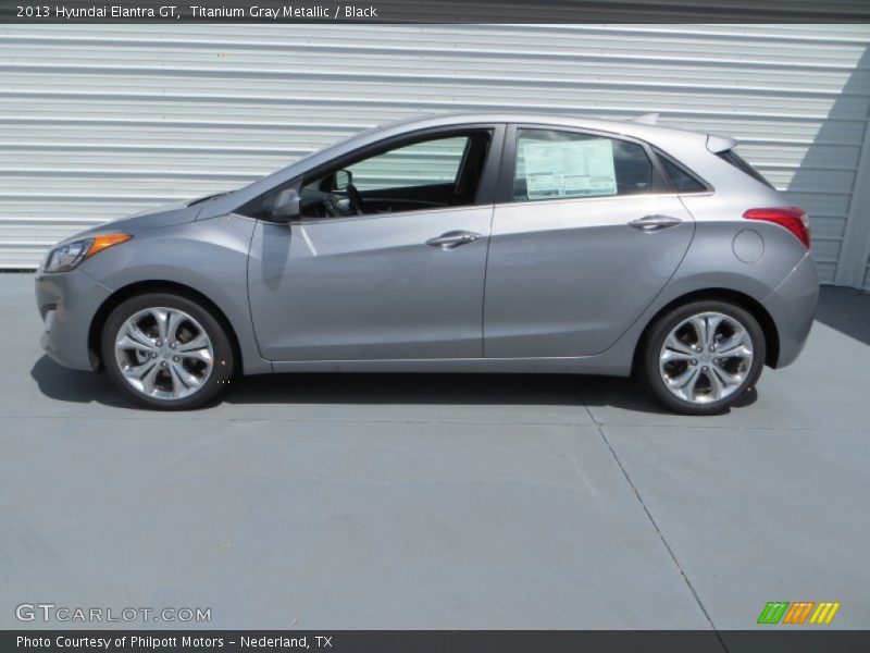 Titanium Gray Metallic / Black 2013 Hyundai Elantra GT
