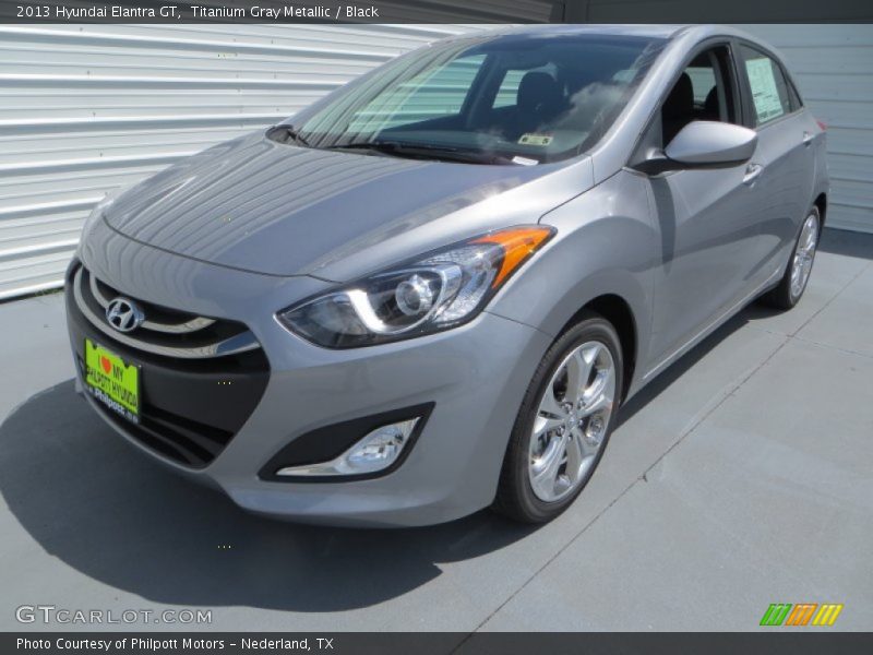 Titanium Gray Metallic / Black 2013 Hyundai Elantra GT