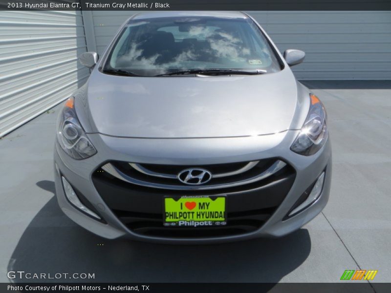Titanium Gray Metallic / Black 2013 Hyundai Elantra GT