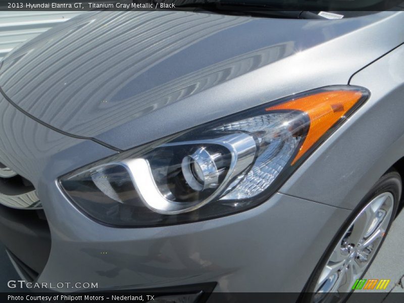 Titanium Gray Metallic / Black 2013 Hyundai Elantra GT