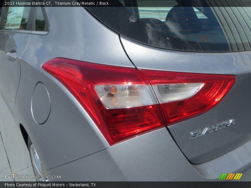 Titanium Gray Metallic / Black 2013 Hyundai Elantra GT