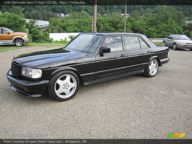 Black / Terracotta 1982 Mercedes-Benz S Class 500 SEL