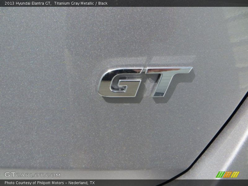 Titanium Gray Metallic / Black 2013 Hyundai Elantra GT