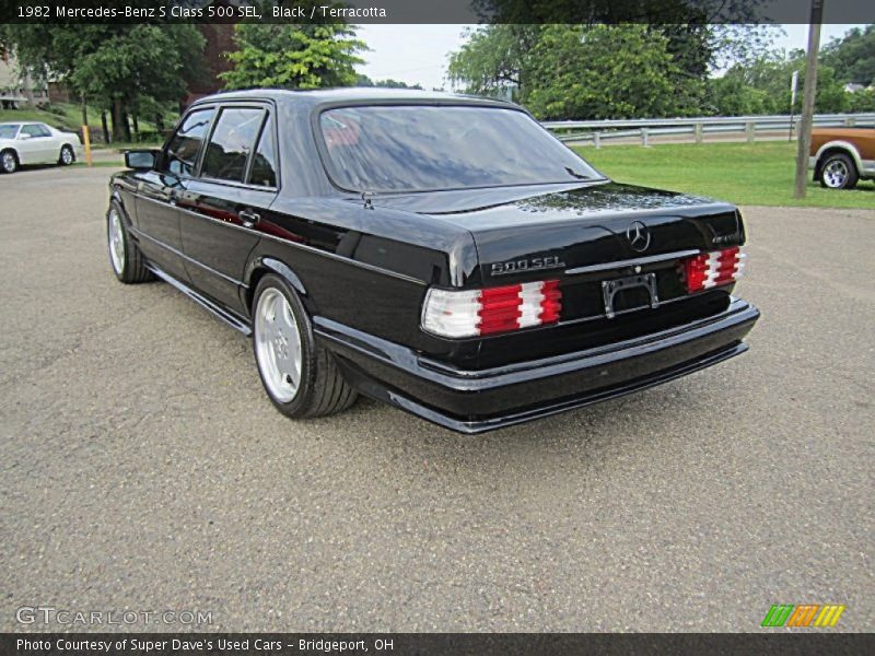 Black / Terracotta 1982 Mercedes-Benz S Class 500 SEL