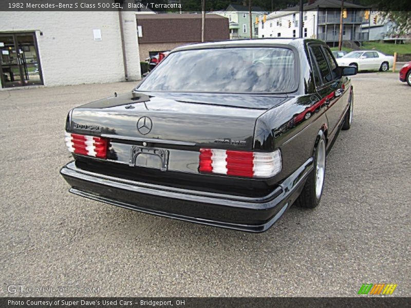 Black / Terracotta 1982 Mercedes-Benz S Class 500 SEL