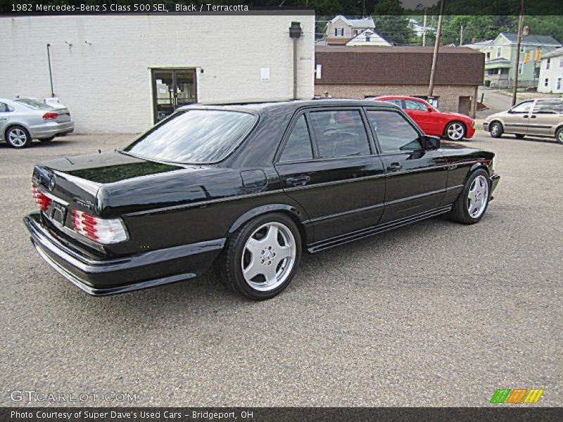 Black / Terracotta 1982 Mercedes-Benz S Class 500 SEL