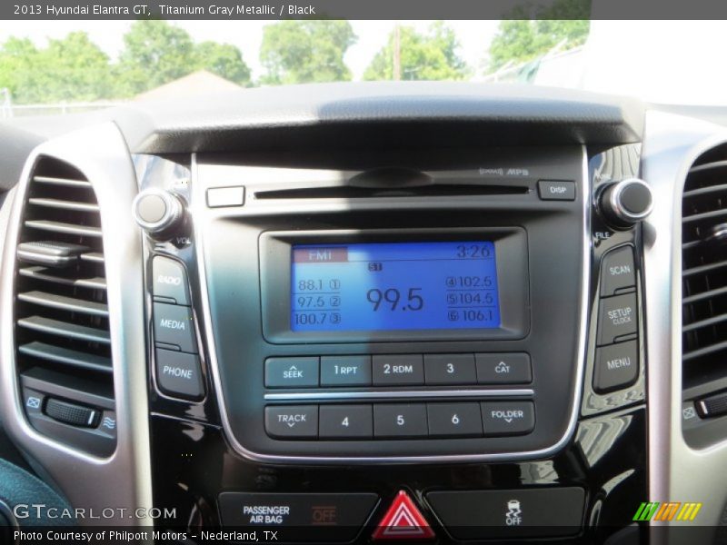 Titanium Gray Metallic / Black 2013 Hyundai Elantra GT
