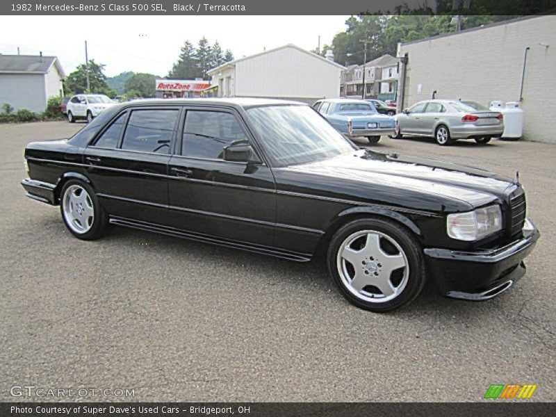 Black / Terracotta 1982 Mercedes-Benz S Class 500 SEL