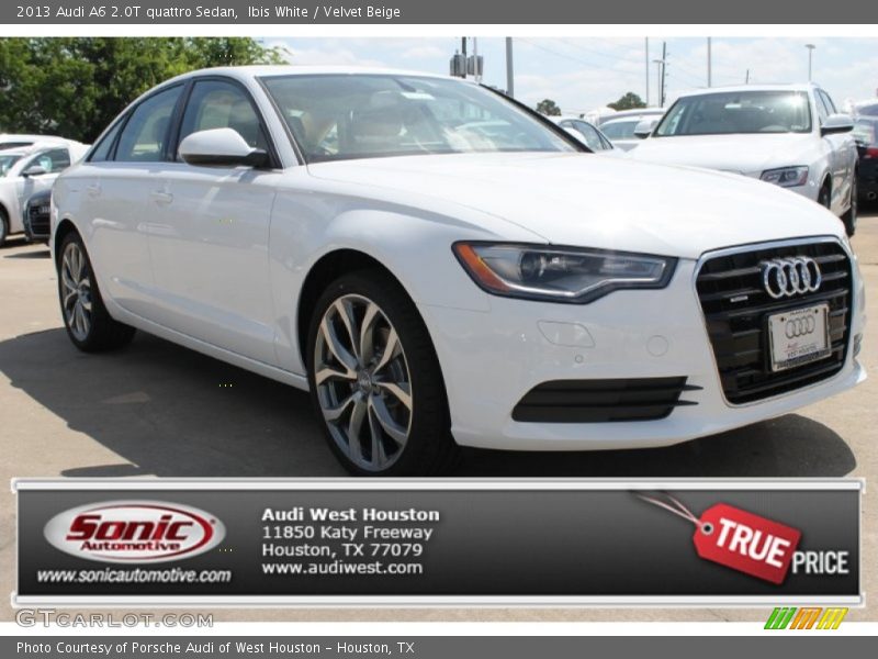 Ibis White / Velvet Beige 2013 Audi A6 2.0T quattro Sedan