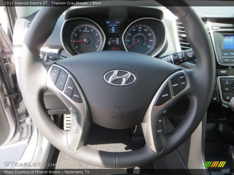 Titanium Gray Metallic / Black 2013 Hyundai Elantra GT