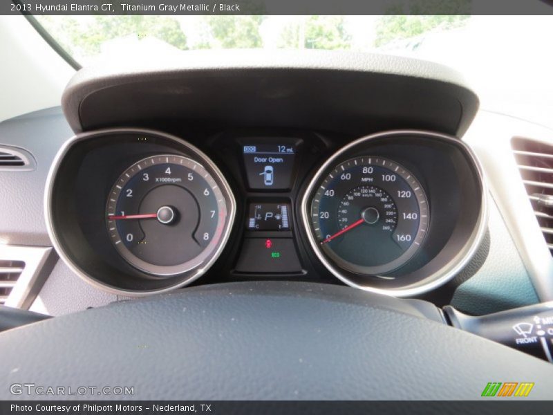 Titanium Gray Metallic / Black 2013 Hyundai Elantra GT