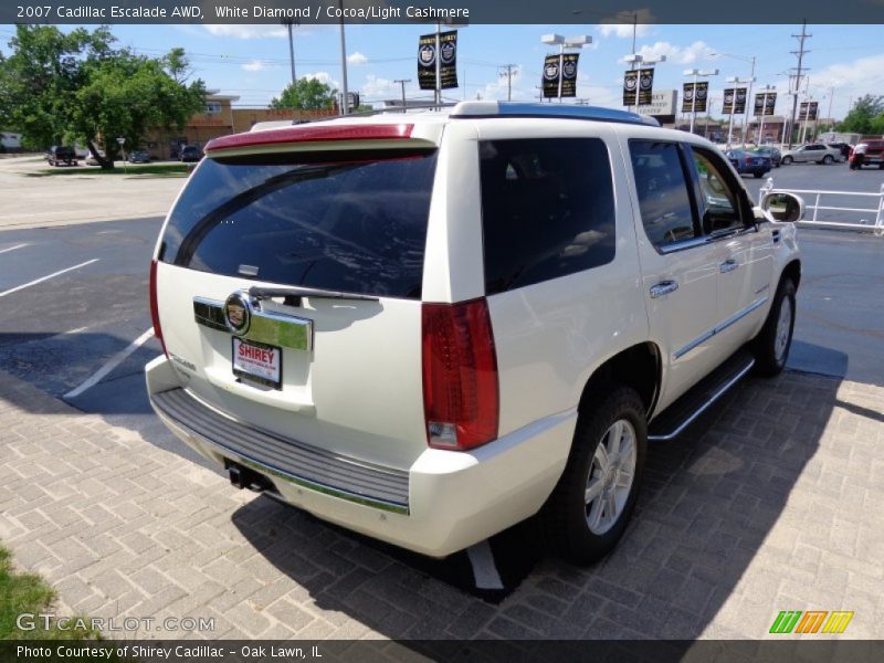 White Diamond / Cocoa/Light Cashmere 2007 Cadillac Escalade AWD