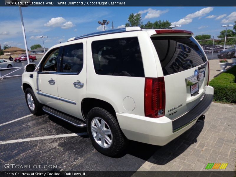 White Diamond / Cocoa/Light Cashmere 2007 Cadillac Escalade AWD