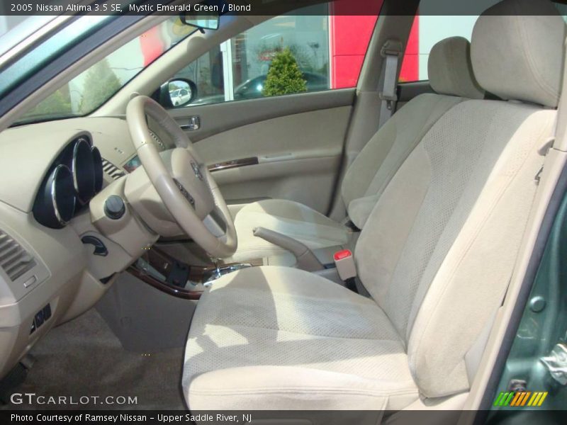 Mystic Emerald Green / Blond 2005 Nissan Altima 3.5 SE