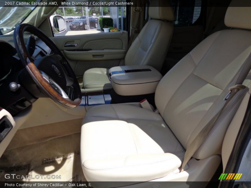 White Diamond / Cocoa/Light Cashmere 2007 Cadillac Escalade AWD