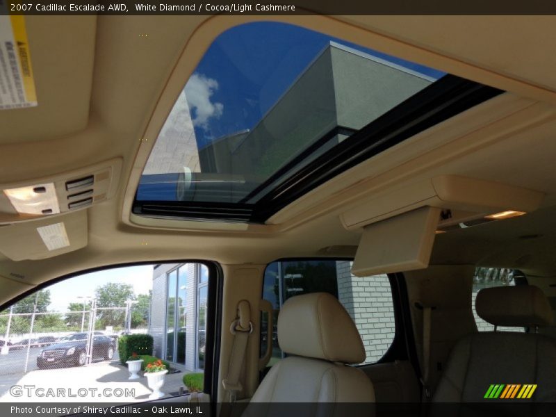 White Diamond / Cocoa/Light Cashmere 2007 Cadillac Escalade AWD