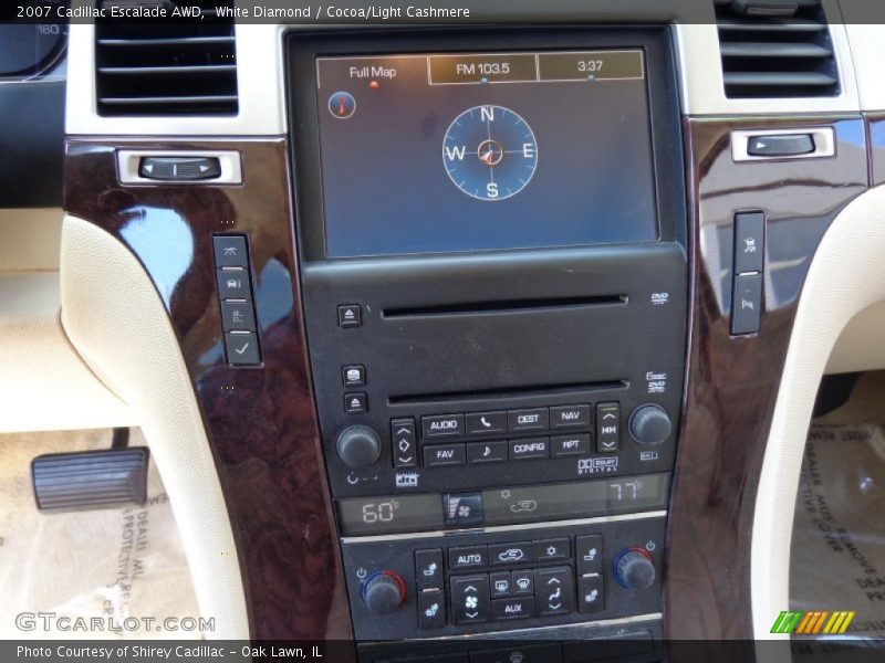 White Diamond / Cocoa/Light Cashmere 2007 Cadillac Escalade AWD
