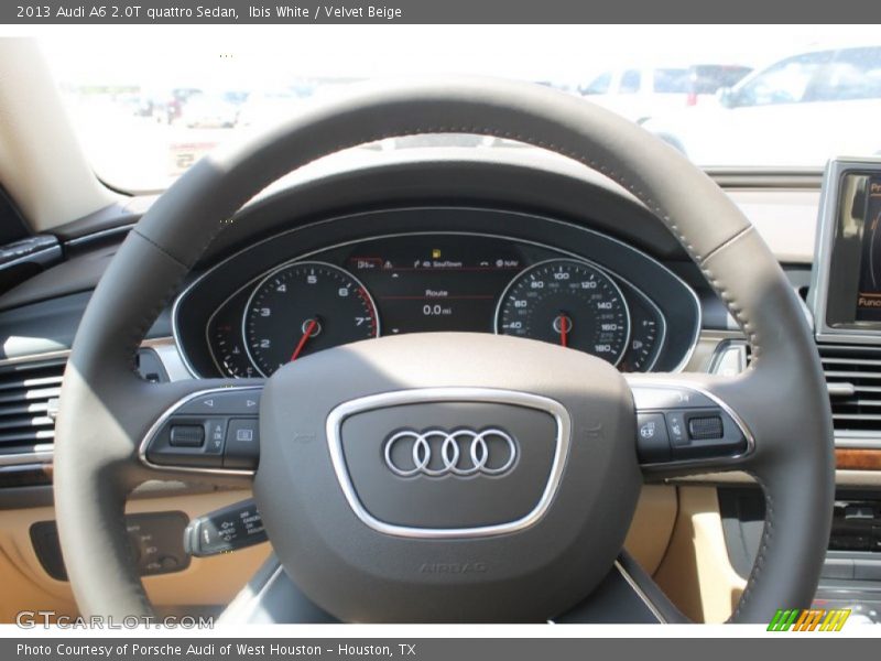 Ibis White / Velvet Beige 2013 Audi A6 2.0T quattro Sedan