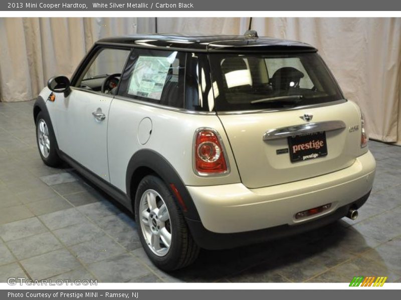White Silver Metallic / Carbon Black 2013 Mini Cooper Hardtop