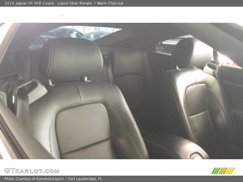 Liquid Silver Metallic / Warm Charcoal 2010 Jaguar XK XKR Coupe