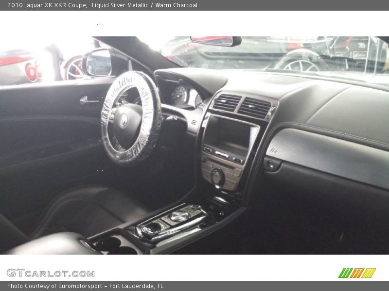 Liquid Silver Metallic / Warm Charcoal 2010 Jaguar XK XKR Coupe