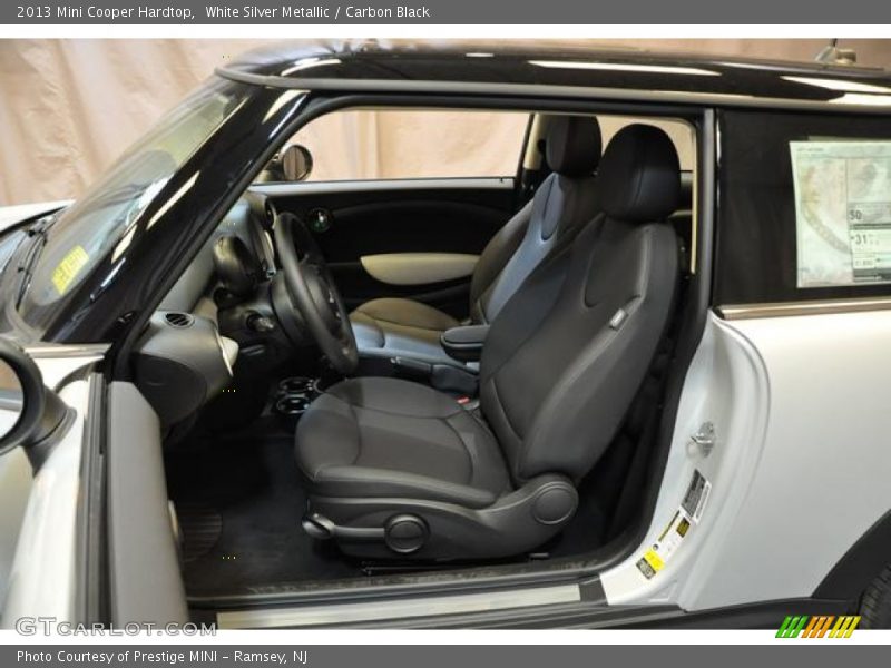 White Silver Metallic / Carbon Black 2013 Mini Cooper Hardtop